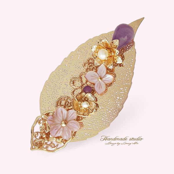 pins, brooches ccijing natural pearl hairpins jewelry for women big size light purple crystal hairwear handmade flower leaf brooch fs1001, Gray
pins, brooches ccijing natural pearl hairpins jewelry for women big size light purple crystal hairwear handmade flower leaf brooch fs1001, Gray