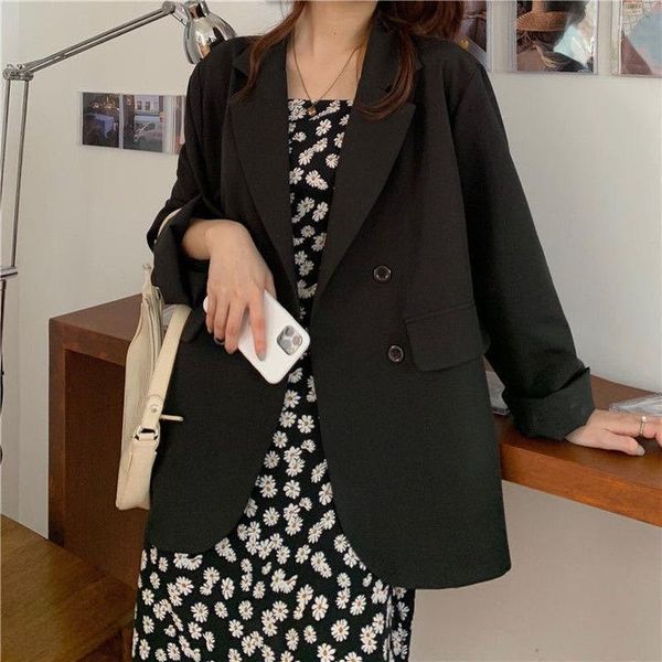 women's suits & blazers korean fashion casual office blazer chic commute suit business ol jacket 2021 preppy style streetwear solid col, White;black
women's suits & blazers korean fashion casual office blazer chic commute suit business ol jacket 2021 preppy style streetwear solid col, White;black