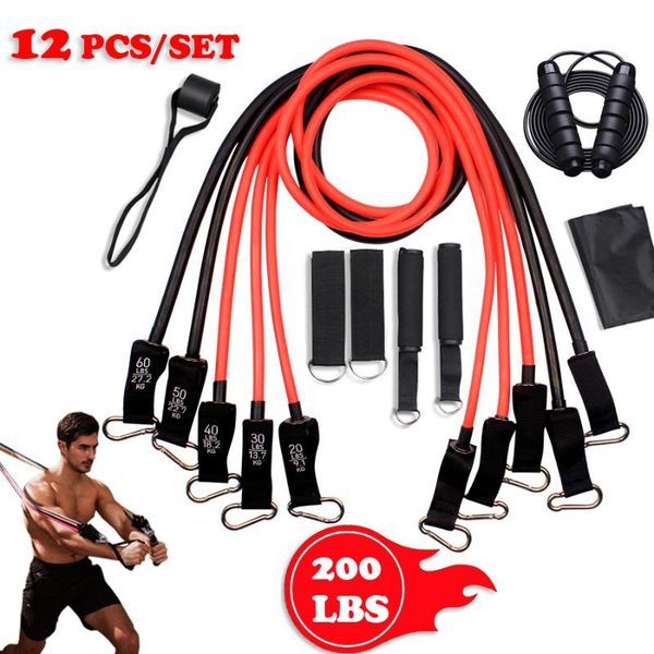 12pcs 200lb resistance tube bands adjustable multifunction pull rope for gym yoga bodybuilding arm training with handle
12pcs 200lb resistance tube bands adjustable multifunction pull rope for gym yoga bodybuilding arm training with handle