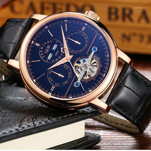luxury waterproof watch men sapphire glass leather strap date week automatic machine blue dial relogio masculino wristwatches, Slivery;brown
luxury waterproof watch men sapphire glass leather strap date week automatic machine blue dial relogio masculino wristwatches, Slivery;brown