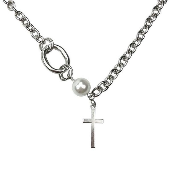 fashion pearl cross necklace female niche design european and american street clavicle chain chokers, Golden;silver
fashion pearl cross necklace female niche design european and american street clavicle chain chokers, Golden;silver