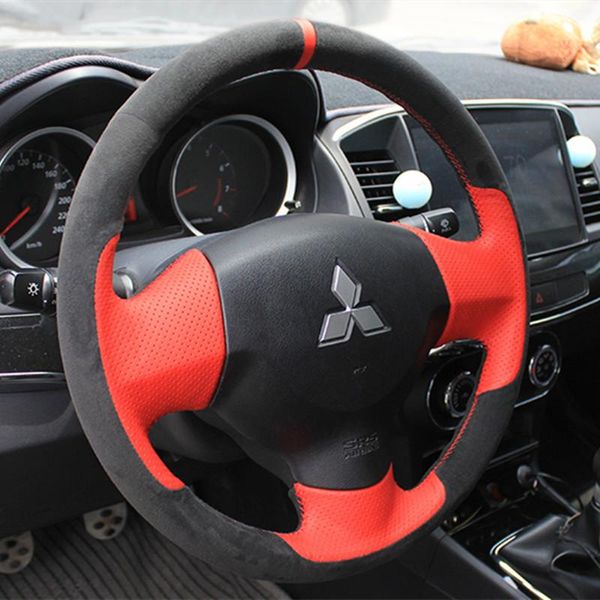 steering wheel covers diy hand-stitched suede leather car cover for mitsubishi pajero v73 v93 lancer outlander auto accessories
steering wheel covers diy hand-stitched suede leather car cover for mitsubishi pajero v73 v93 lancer outlander auto accessories
