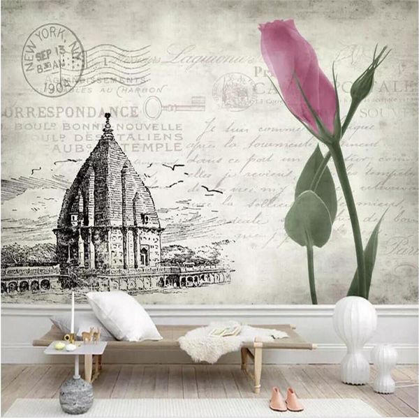 wallpapers custom mural wallpaper hand-painted architecture flowers tv background wall
wallpapers custom mural wallpaper hand-painted architecture flowers tv background wall