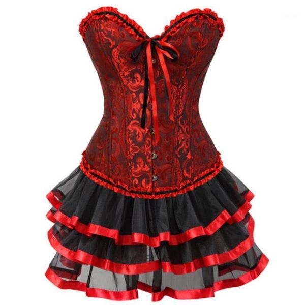 bustiers & corsets floral lace up and women lingerie overbust corset skirt set tutu plus size burlesque dress, Black;white
bustiers & corsets floral lace up and women lingerie overbust corset skirt set tutu plus size burlesque dress, Black;white