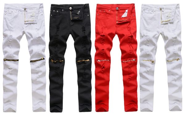 men's jeans wholesale for men 2021 fashion red/white/black denim knee zipper nightclub streetwear man pantalones hip hop trouser, Blue
men's jeans wholesale for men 2021 fashion red/white/black denim knee zipper nightclub streetwear man pantalones hip hop trouser, Blue