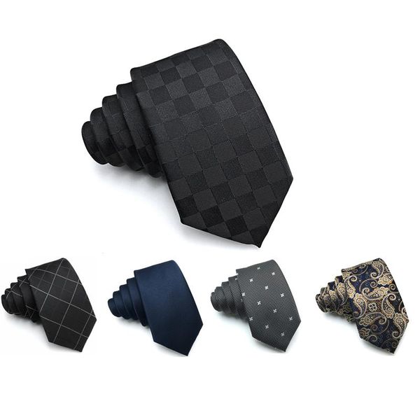 bow ties brand 6 cm skinny tie for men slim wedding party business dress suit necktie with gift box, Black;gray
bow ties brand 6 cm skinny tie for men slim wedding party business dress suit necktie with gift box, Black;gray