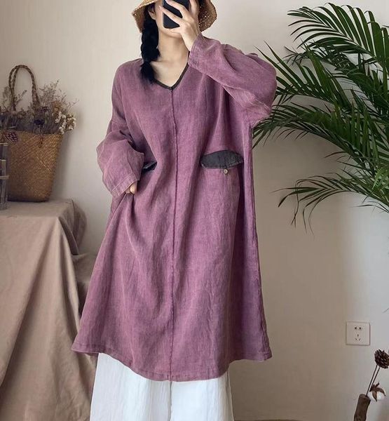 casual dresses 2021 autumn dress women retro loose concise ladies v-neck spliced pocket vintage all-match, Black;gray
casual dresses 2021 autumn dress women retro loose concise ladies v-neck spliced pocket vintage all-match, Black;gray