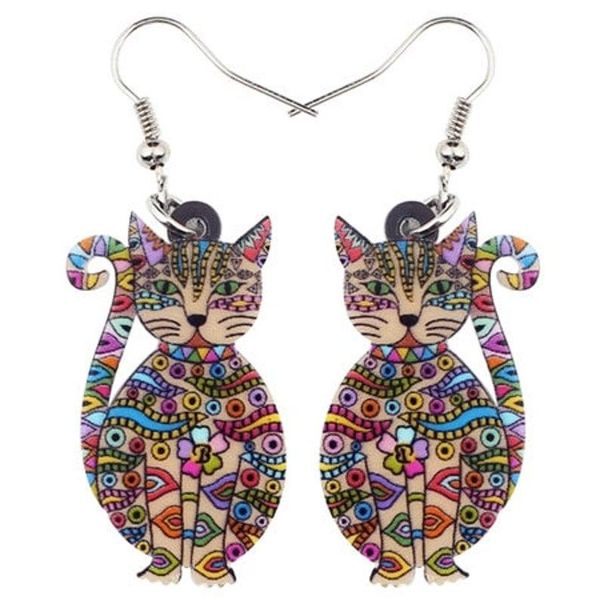 dangle & chandelier bohemian cat drop earring | fancy acrylic earrings animal jewelry for women, Silver
dangle & chandelier bohemian cat drop earring | fancy acrylic earrings animal jewelry for women, Silver