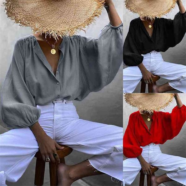 kayotuas women shirt plus size retro solid color lantern long sleeve loose casual blouse elegant ladies spring clothes 210522, White
kayotuas women shirt plus size retro solid color lantern long sleeve loose casual blouse elegant ladies spring clothes 210522, White