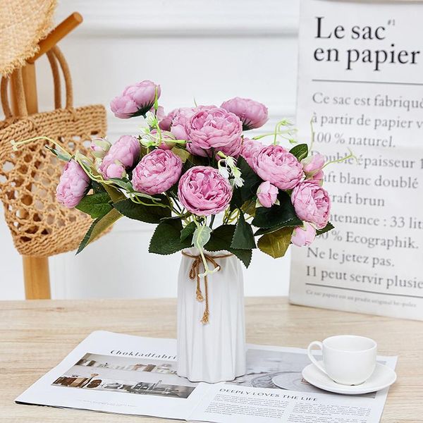 decorative flowers & wreaths rose artificial silk bouquet 5 heads fake daisy bud decoration for wedding home foam accessories
decorative flowers & wreaths rose artificial silk bouquet 5 heads fake daisy bud decoration for wedding home foam accessories