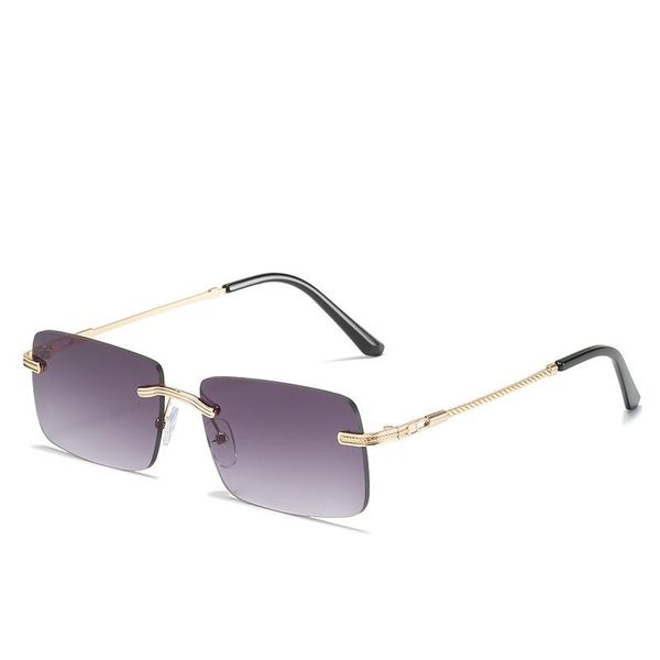 sunglasses 2021 european and american personality square small frame for men women retro borderless ocean film uv400, White;black
sunglasses 2021 european and american personality square small frame for men women retro borderless ocean film uv400, White;black