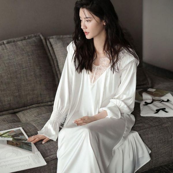 women's sleepwear night dress women nightgown fairy white simple v neck lace pijamas winter long sleeve robe femme, Black;red
women's sleepwear night dress women nightgown fairy white simple v neck lace pijamas winter long sleeve robe femme, Black;red