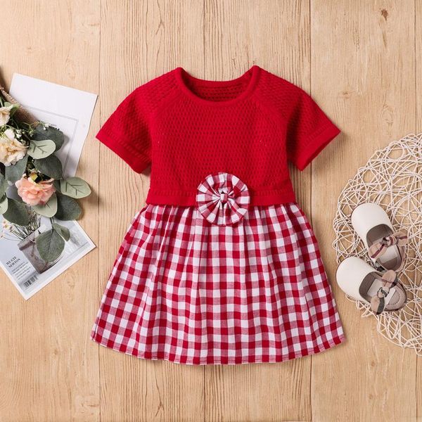 girl's dresses toddler kids baby girls clothes summer dress knit plaid patchwork princess for beach, Red;yellow
girl's dresses toddler kids baby girls clothes summer dress knit plaid patchwork princess for beach, Red;yellow