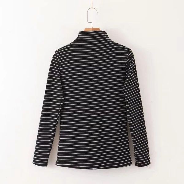 women's sweaters women vintage striped classic autumn primer-shirt for lady winter casual long sleeve female bottoming shirts, White;black
women's sweaters women vintage striped classic autumn primer-shirt for lady winter casual long sleeve female bottoming shirts, White;black