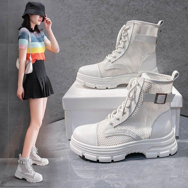 boots fashion sandals women's 2021 summer solid color wild net thick-soled casual hollow trend, Black
boots fashion sandals women's 2021 summer solid color wild net thick-soled casual hollow trend, Black