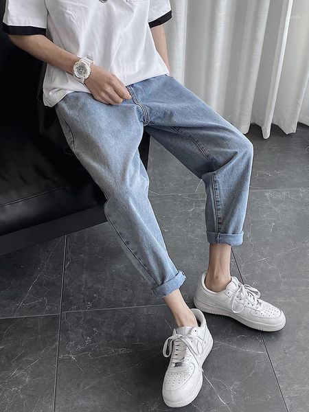 men's jeans 2021 spring summer fashion wide leg straight loose casual pants streetwear long trousers d80, Blue
men's jeans 2021 spring summer fashion wide leg straight loose casual pants streetwear long trousers d80, Blue