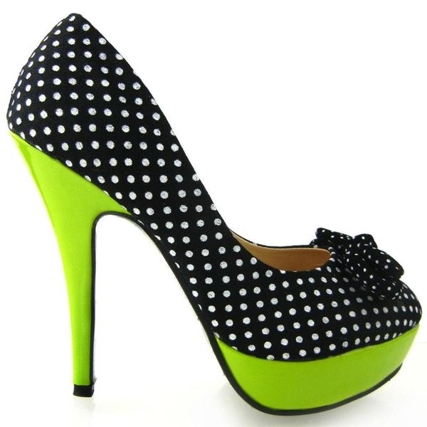womens fashion polka dots bow high heel platform stiletto club/party pumps shoes dress, Black
womens fashion polka dots bow high heel platform stiletto club/party pumps shoes dress, Black