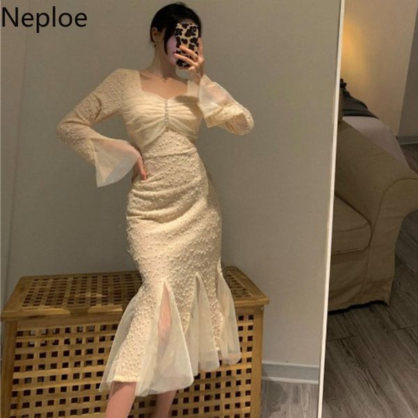 neploe korean vintage dresses women gauze patchwork vestidos mujer fashion squaer collar slim temperament mid-length dresses 210422, Black;gray
neploe korean vintage dresses women gauze patchwork vestidos mujer fashion squaer collar slim temperament mid-length dresses 210422, Black;gray