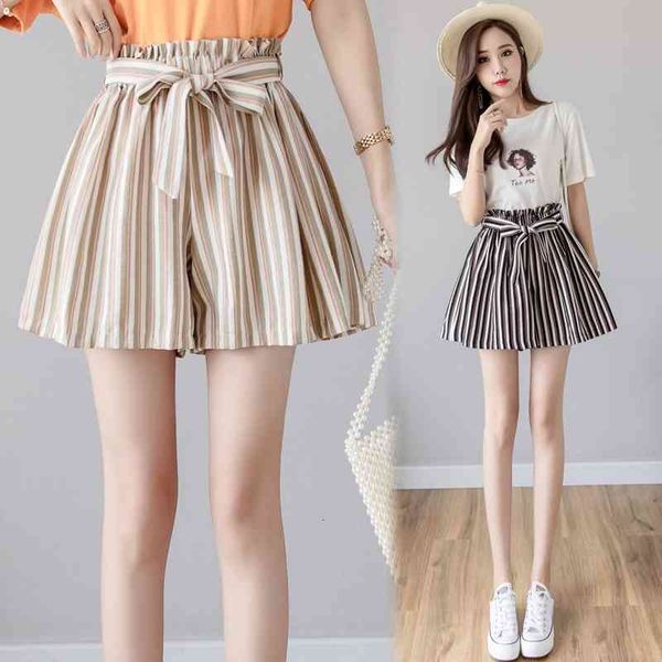 women's shorts high waist women summer korean fashion frill ruched bow tie wide leg loose ladies striped culotte gainante 4log, White;black
women's shorts high waist women summer korean fashion frill ruched bow tie wide leg loose ladies striped culotte gainante 4log, White;black