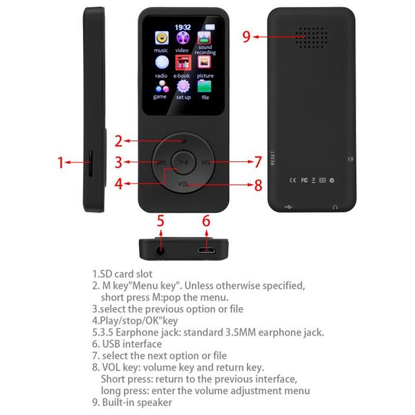 & mp4 players mp3 walkman student sports bluetooth external play music player picture browsing format recording
& mp4 players mp3 walkman student sports bluetooth external play music player picture browsing format recording