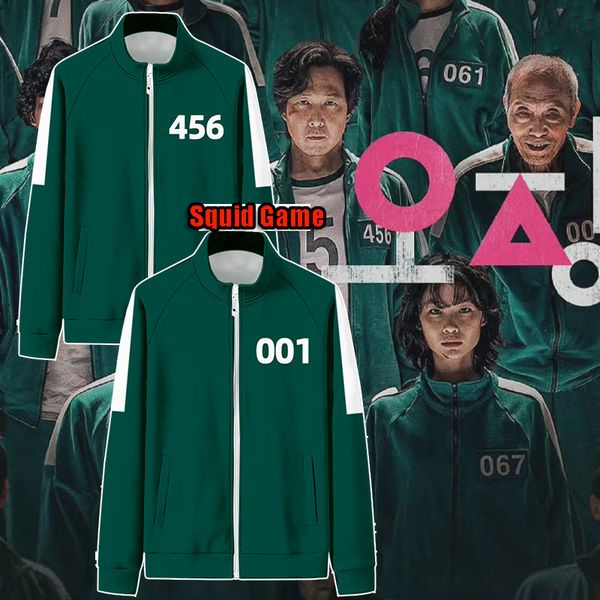 squid game round six cosplay jacket men's li zhengjae same sportswear plus size 456 national tide autumn sweater round six tv, Black
squid game round six cosplay jacket men's li zhengjae same sportswear plus size 456 national tide autumn sweater round six tv, Black