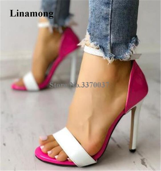 design women fashion open toe one strap stiletto heel patchwork sandals mix-colored ankle buckle high, Black
design women fashion open toe one strap stiletto heel patchwork sandals mix-colored ankle buckle high, Black