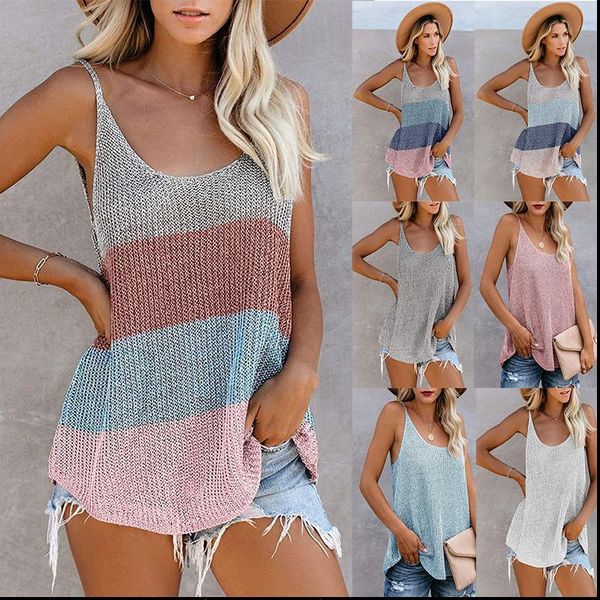 summer fashion spaghetti strap womens camis waistcoat o neck loose knitting hit color comfortable thin vest 3xl, White
summer fashion spaghetti strap womens camis waistcoat o neck loose knitting hit color comfortable thin vest 3xl, White