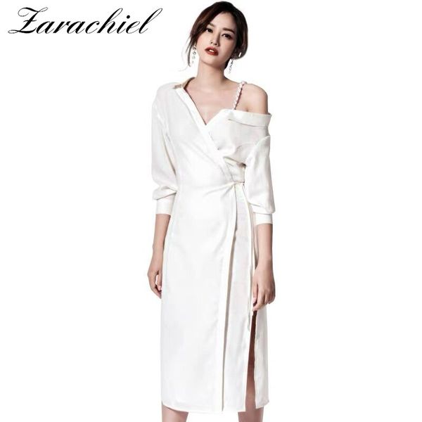 summer autumn women v-neck pearls beading strap one shoulder lace-up shirt ladies elegant office dress 210416, Black;gray
summer autumn women v-neck pearls beading strap one shoulder lace-up shirt ladies elegant office dress 210416, Black;gray