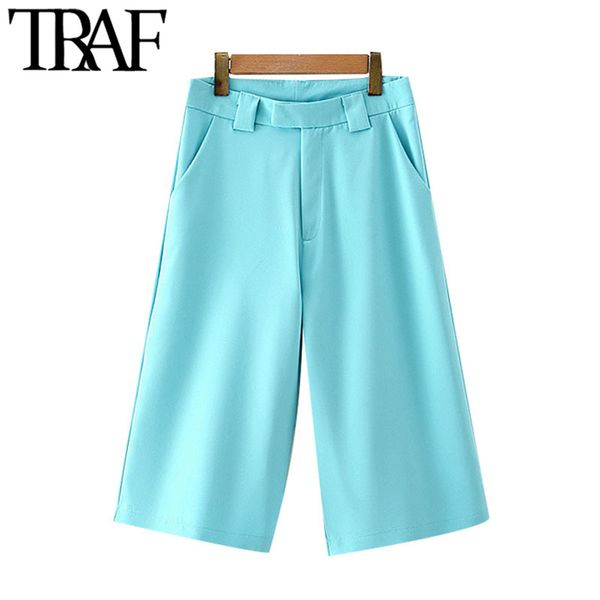 traf women chic fashion side pockets straight shorts vintage high waist zipper fly female short pants mujer 210415, White;black
traf women chic fashion side pockets straight shorts vintage high waist zipper fly female short pants mujer 210415, White;black
