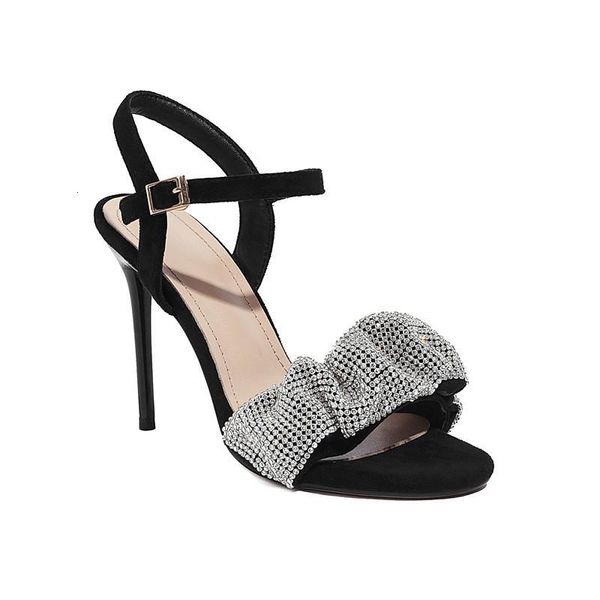 sandals asumer big size 46 thin high heels women shoes flock crystal buckle party wedding nightclub lady eyas, Black
sandals asumer big size 46 thin high heels women shoes flock crystal buckle party wedding nightclub lady eyas, Black
