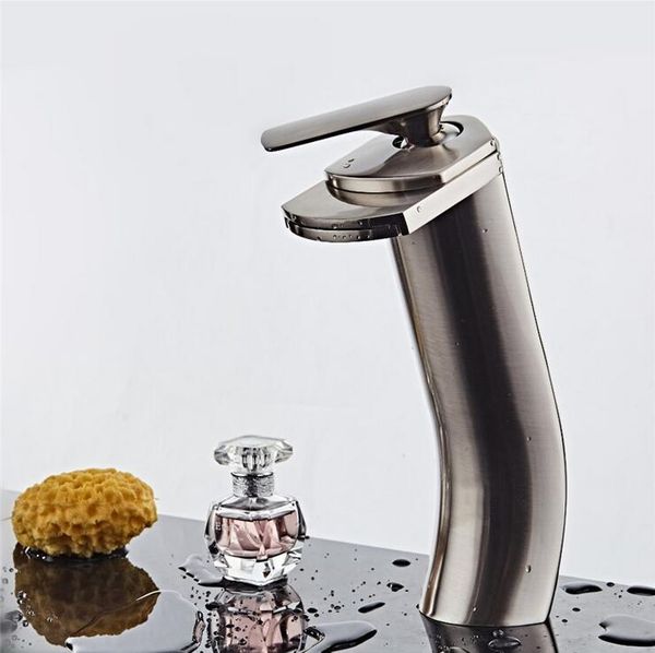 bathroom sink faucets brass long style basin faucet waterfall, single hole mixer, copper wash and cold
bathroom sink faucets brass long style basin faucet waterfall, single hole mixer, copper wash and cold