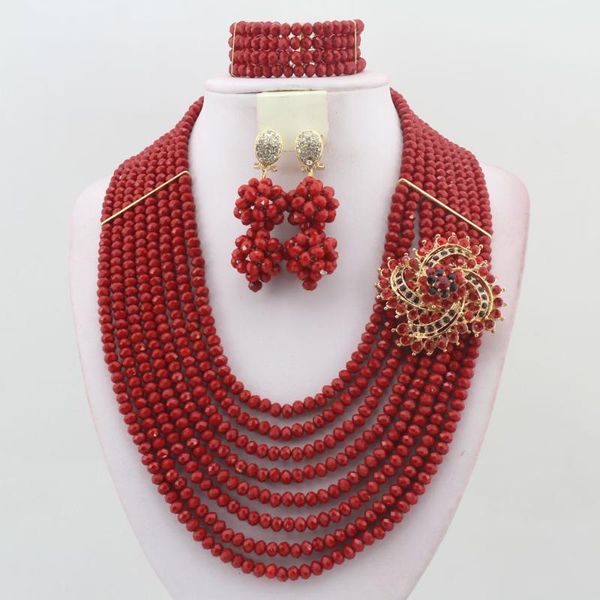 earrings & necklace 8layers crystal beads nigerian wedding african jewelry set bridal christmas gift w5750, Silver
earrings & necklace 8layers crystal beads nigerian wedding african jewelry set bridal christmas gift w5750, Silver