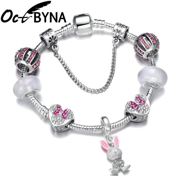 charm bracelets octbyna cartoon bead bracelet for women cute little white pendant snake chain fine girl gift, Golden;silver
charm bracelets octbyna cartoon bead bracelet for women cute little white pendant snake chain fine girl gift, Golden;silver