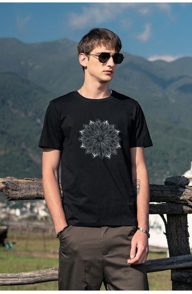 men's t-shirts 2893 2021 trend round neck cotton lotus embroidery short-sleeved t-shirt, White;black
men's t-shirts 2893 2021 trend round neck cotton lotus embroidery short-sleeved t-shirt, White;black