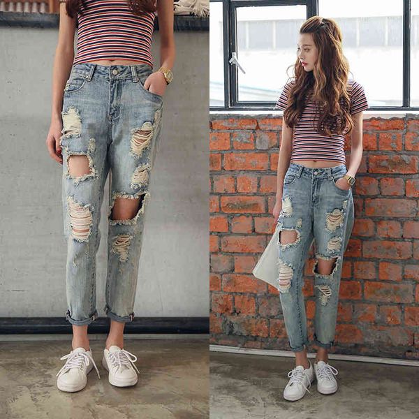 women's jeans hole jeans women's nine-point pants summer korean version of the high waist slim fit harlan 6q0h, Blue
women's jeans hole jeans women's nine-point pants summer korean version of the high waist slim fit harlan 6q0h, Blue