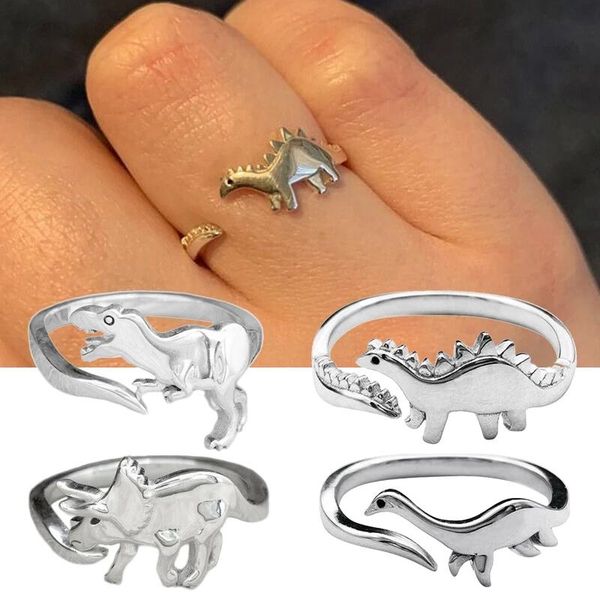 cluster rings dinosaur long-necked dragon stegosaurus ring toy cute animal opening adjustable gift for women, Golden;silver
cluster rings dinosaur long-necked dragon stegosaurus ring toy cute animal opening adjustable gift for women, Golden;silver