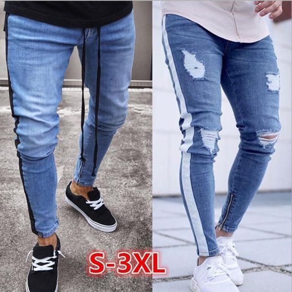 fashion skinny jeans men straight slim elastic mens casual biker male stretch denim trouser classic pants kg-143, Blue
fashion skinny jeans men straight slim elastic mens casual biker male stretch denim trouser classic pants kg-143, Blue