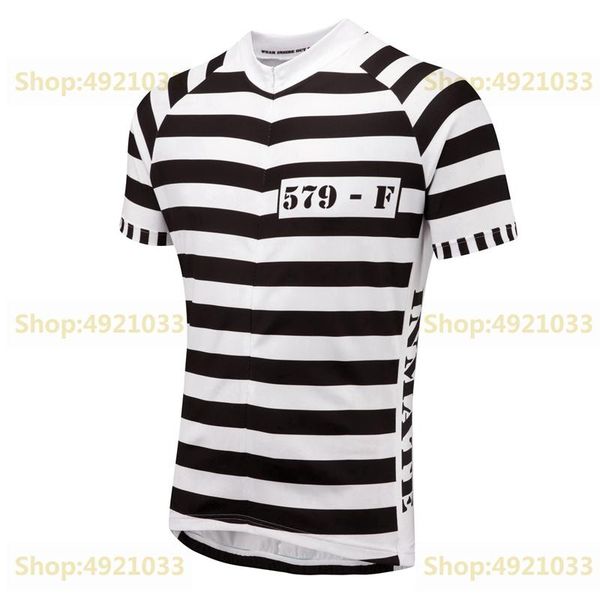 racing jackets convict road cycling jersey men retro bike riding clothing white bicycle shirt with black stripe quick dry prison style cloth, Black;red
racing jackets convict road cycling jersey men retro bike riding clothing white bicycle shirt with black stripe quick dry prison style cloth, Black;red
