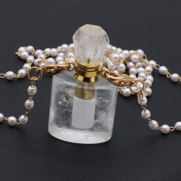 pendant necklaces natural stone perfume bottle necklace semi-precious clear quartz charms for elegant women love romantic gift 18x37mm, Silver
pendant necklaces natural stone perfume bottle necklace semi-precious clear quartz charms for elegant women love romantic gift 18x37mm, Silver