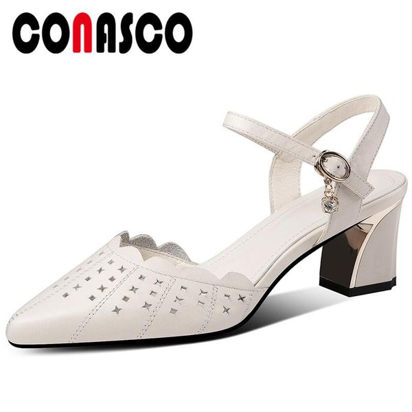 summer genuine leather women sandals pumps fashion casual ruffles fretwork metal chain thick heels shoes woman, Black
summer genuine leather women sandals pumps fashion casual ruffles fretwork metal chain thick heels shoes woman, Black