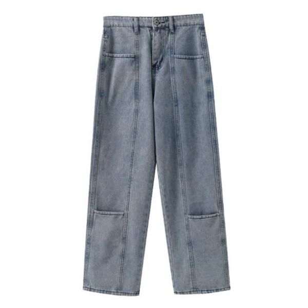 men's jeans fashion cargo men women casual denim pants hiphop harem trousers streetwear wide leg, Blue
men's jeans fashion cargo men women casual denim pants hiphop harem trousers streetwear wide leg, Blue