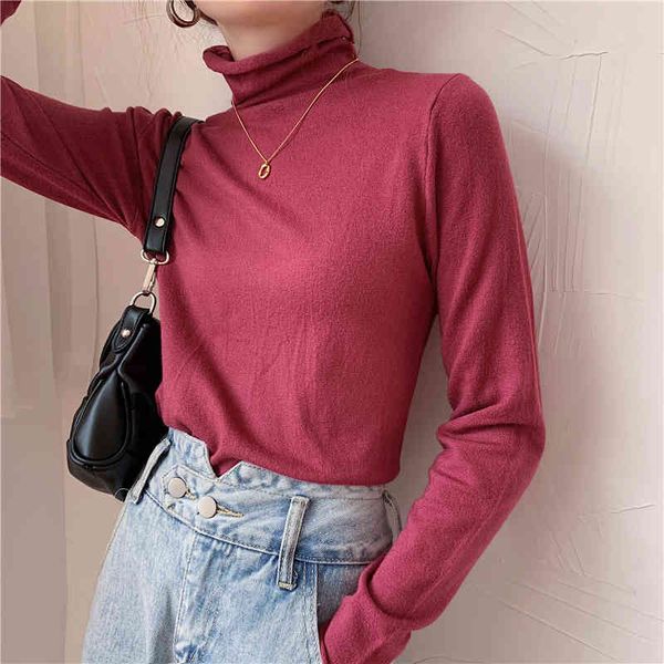knits basewear warm casual tee retro gentle basic turtleneck chic loose full-sleeved pullovers t-shirts, White
knits basewear warm casual tee retro gentle basic turtleneck chic loose full-sleeved pullovers t-shirts, White