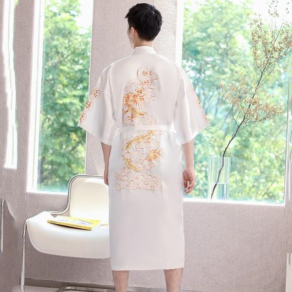 men's sleepwear traditional kimono bathrobe gown chinese style men embroidery dragon robe male loose nightwear intimate lingerie, Black;brown
men's sleepwear traditional kimono bathrobe gown chinese style men embroidery dragon robe male loose nightwear intimate lingerie, Black;brown