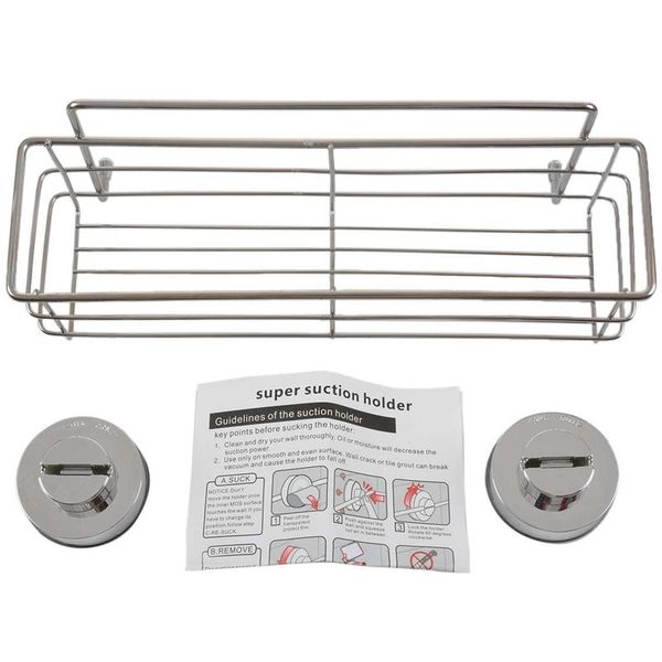 bathroom storage & organization promotion stainless steel non-rust shower shelf suction basket caddy
bathroom storage & organization promotion stainless steel non-rust shower shelf suction basket caddy