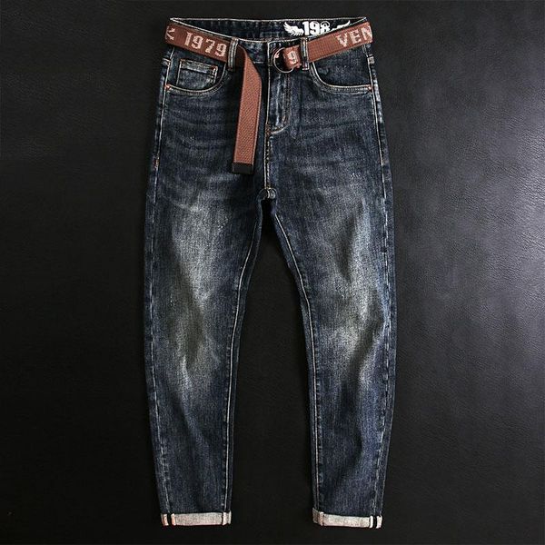 men's jeans korean style fashion men retro blue elastic slim fit ripped vintage designer casual denim pants
men's jeans korean style fashion men retro blue elastic slim fit ripped vintage designer casual denim pants