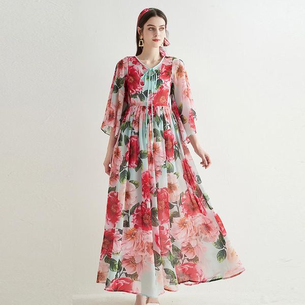 casual dresses runway bohemia maxi women spring summer bat sleeve floral chifffon beach long dress vintage robe longue n77390, Black;gray
casual dresses runway bohemia maxi women spring summer bat sleeve floral chifffon beach long dress vintage robe longue n77390, Black;gray