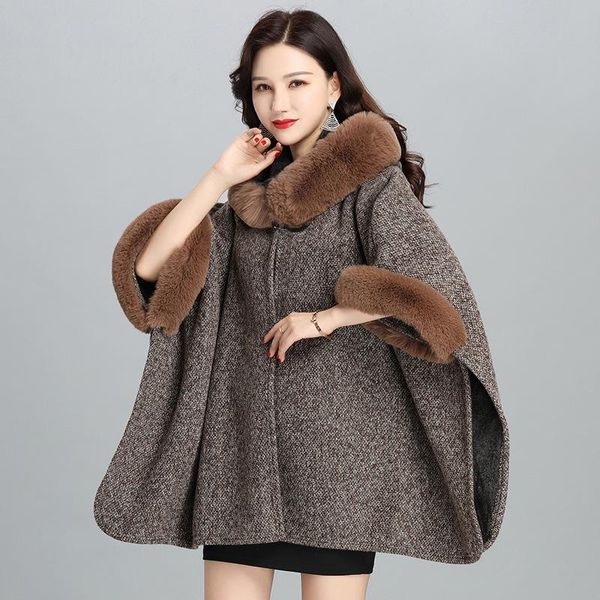 women's fur & faux women coats vintage elegant autwear winter open front fluffy jackets autumn chaqueta loose, Black
women's fur & faux women coats vintage elegant autwear winter open front fluffy jackets autumn chaqueta loose, Black