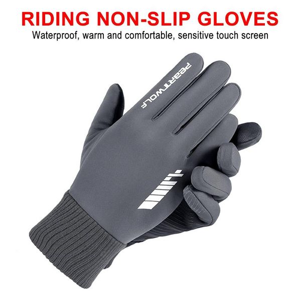 winter cycling gloves with wrist support touch screen bicycle outdoor sports anti-slip windproof bike full finger, Black
winter cycling gloves with wrist support touch screen bicycle outdoor sports anti-slip windproof bike full finger, Black