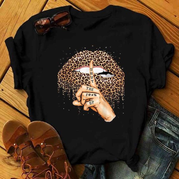 women's t-shirt women t lips leopard funny print black t-shirt hipster costume female casual tshirt summer fashion tee nppa, White 
women's t-shirt women t lips leopard funny print black t-shirt hipster costume female casual tshirt summer fashion tee nppa, White