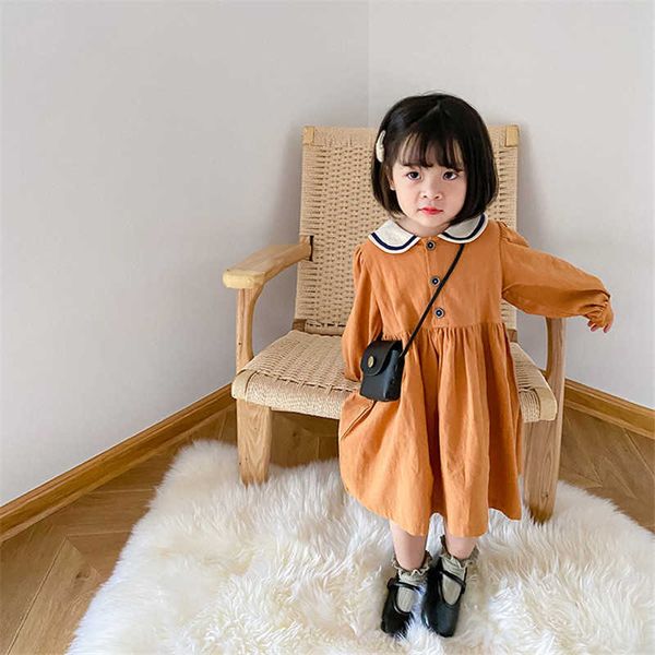 girls cute peter pan collar contrast dress washable cotton long sleeve princess dresses toddler child dress spring autumn 210615, Red;yellow
girls cute peter pan collar contrast dress washable cotton long sleeve princess dresses toddler child dress spring autumn 210615, Red;yellow
